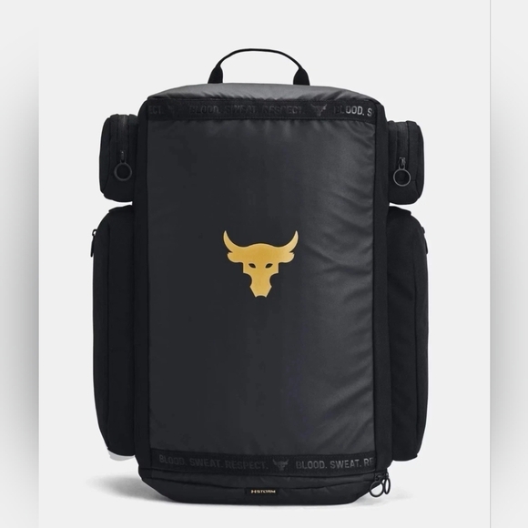 Under Armour UA Project Rock  Backpack Black Gold  1376459 002 - Picture 11 of 11
